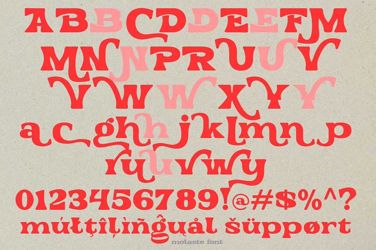 Molaste Retro Font, a Font by madeDeduk (Photo 10 of 10)