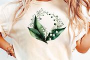 Lily of valley clipart, Flowers, an Illustration by DreamCafeArt (Thumbnail 4 of 7)
