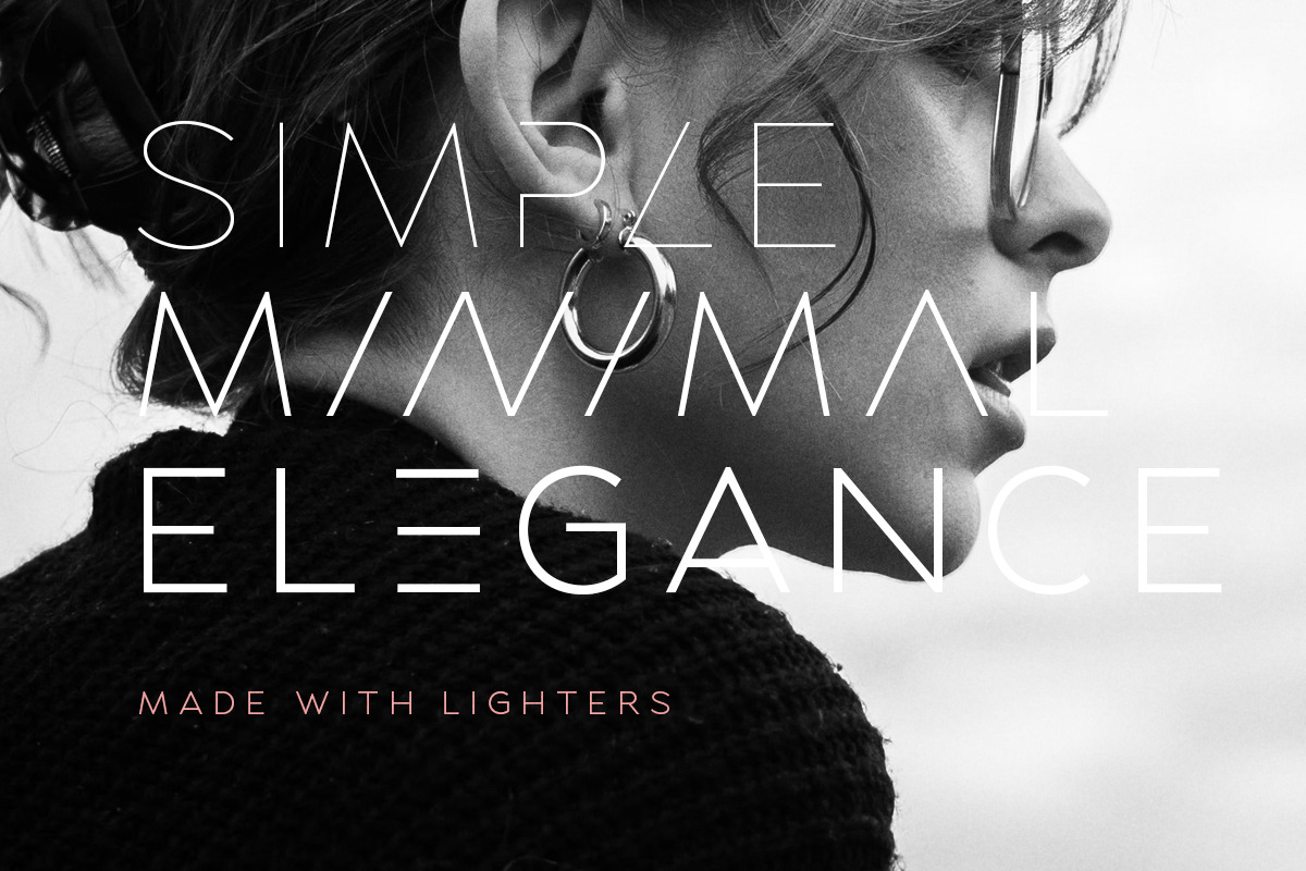 Lighters - Light Logo Font, a Sans Serif Font by Sarid Ezra (Photo 5 of 9)