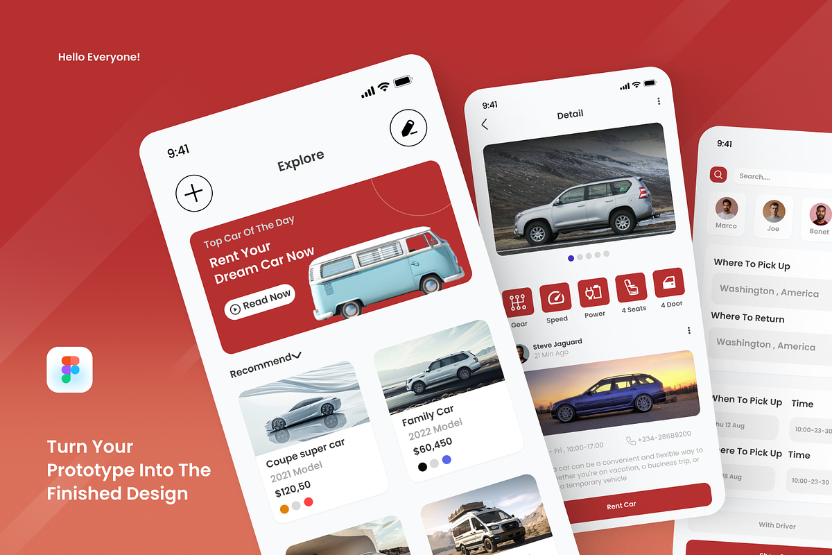 Trycar - Car Rental Mobile Apps, an App Template by SquidPixey (Photo 3 of 5)