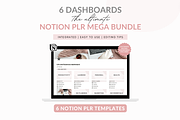 Notion template bundle dashboard, a Templates & Theme by Cate Creates (Thumbnail 4 of 12)