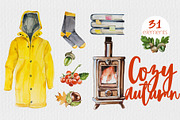 Watercolor Autumn Bundle, an Animal Illustration by ArtCreationsDesign (Thumbnail 6 of 8)