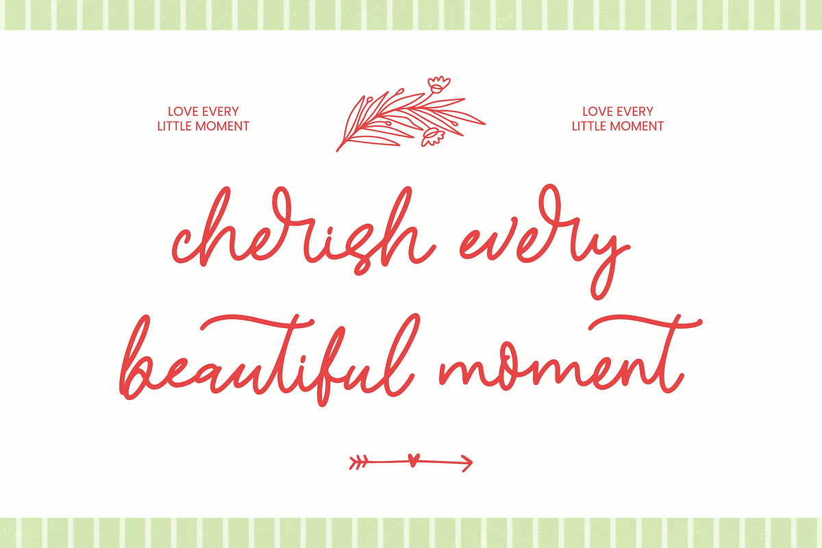 Carita Secret Aesthetic Handwritten, a Script Font by Letterena Studios Script (Photo 4 of 10)