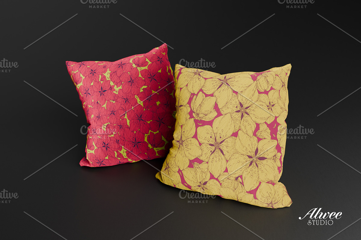 Hand-Drawn Sakura Blossom Pattern, a Pattern Graphic by Alwee Studio (Photo 9 of 10)