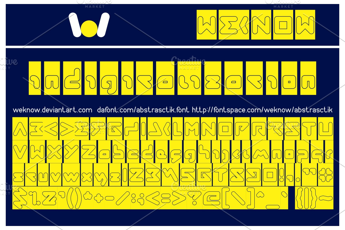 abstrasctik font preview 5