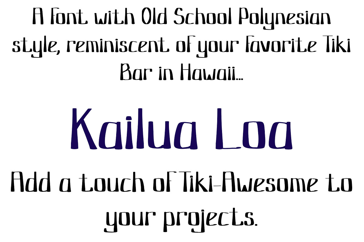Font Tiki Polynesian Hawaiian Style, a Sans Serif Font by PageLightStudios (Photo 2 of 4)