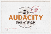 Audacity - Font Duo (+EXTRAS), a Sans Serif Font by Sarid Ezra (Thumbnail 1 of 12)