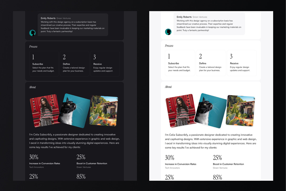Subscribfy — Framer Template, a Landing Page Template by Slava Burian (Photo 4 of 4)
