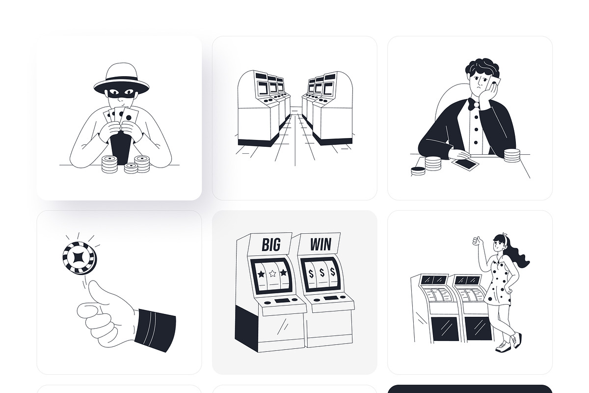 Gambling Cheater Drawing, an Outline Icon by Vectors Market (Photo 10 of 11)