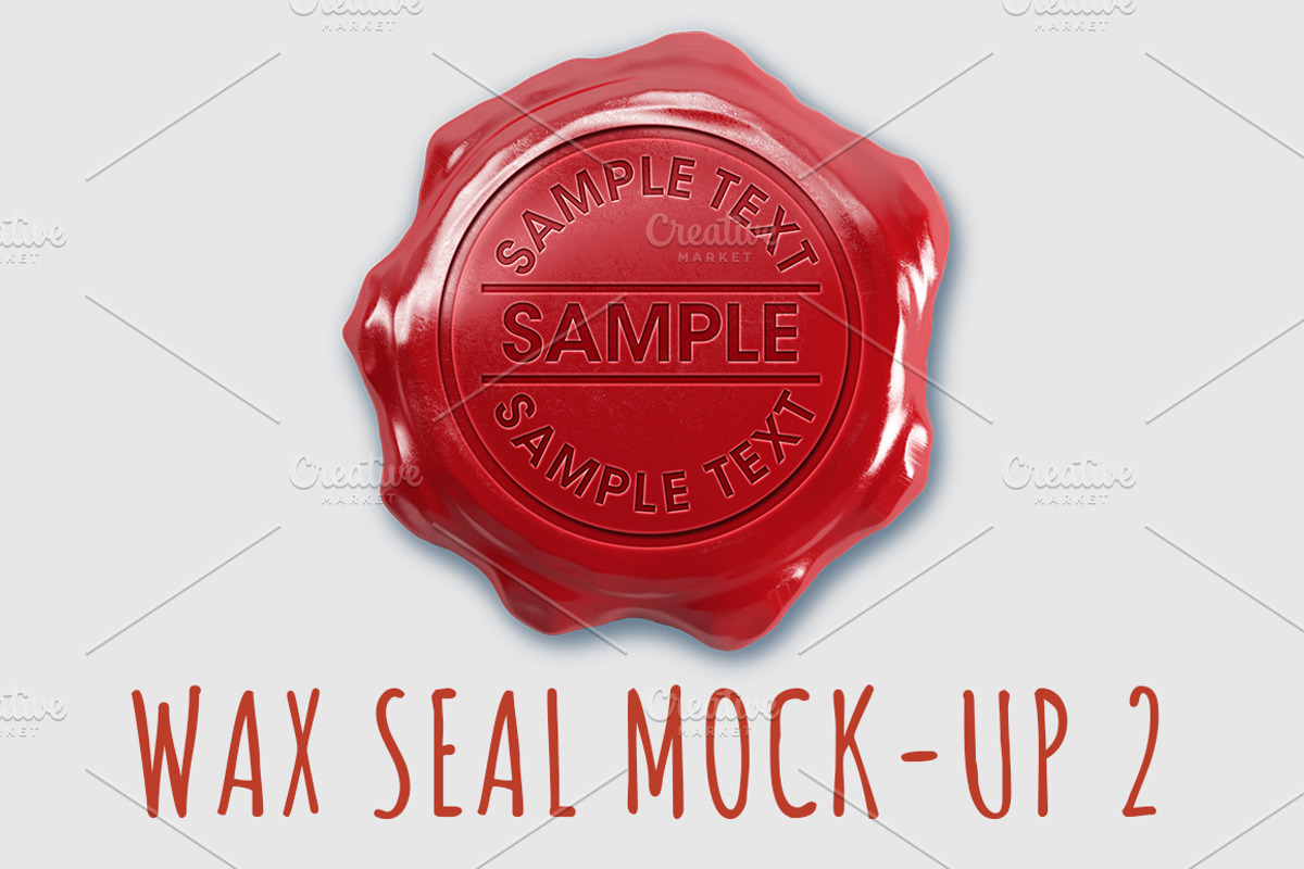 Wax Seals Mock-up, a Packaging Mockup by graystudio (Photo 3 of 7)