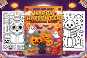 Bold Easy Happy Halloween Coloring, a Seasonal Illustration by Coco Bloom (Thumbnail 2 of 4)