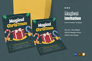 Magical Christmas Event Invitation, an Invitation Template by Esensifiksi.studio (Thumbnail 1 of 2)