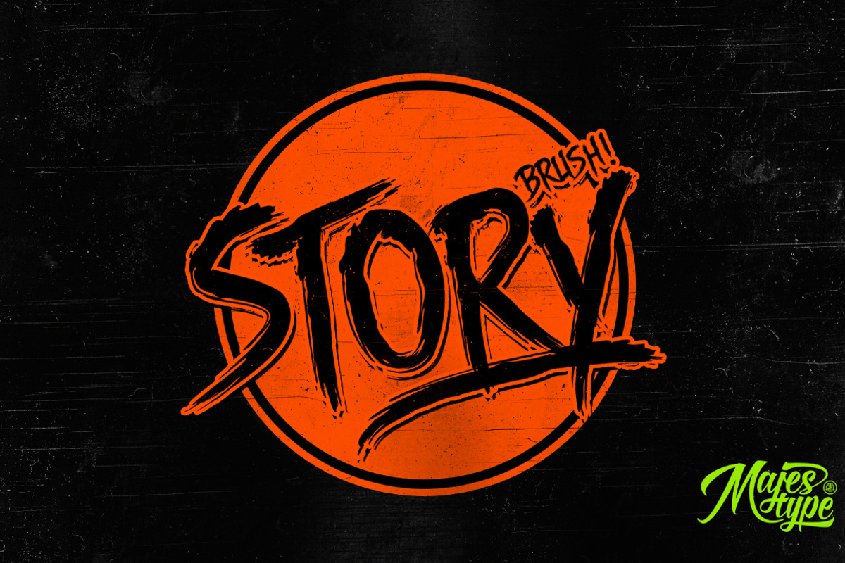 Story Brush - Horror Halloween Font preview 2