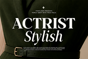 Family Luxury Font - Actrist Stylish, a Serif Font by Font Liner