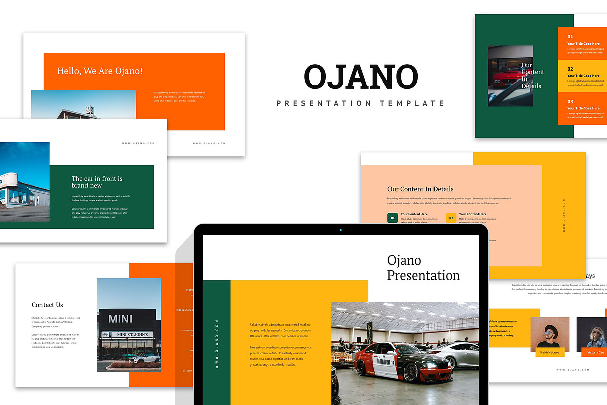 Ojana : Automotive Powerpoint, a Presentation Template by Punkl Camp (Photo 1 of 9)