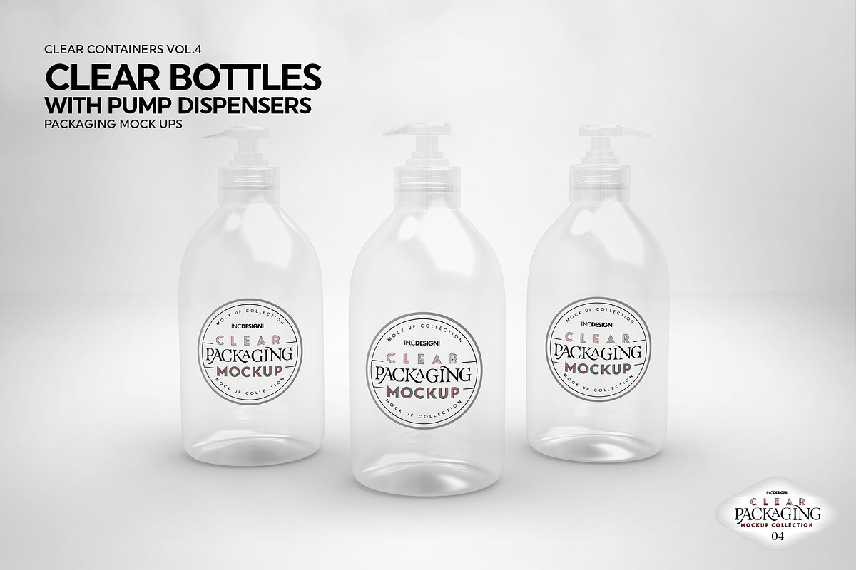 04 Clear Container Packaging Mockups, a Cups & Container Mockup by INCDesign (Photo 2 of 21)