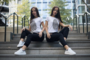 Twins T-Shirt Mock-Up 2018 #27, a Shirt Mockup by Freeman Studio (Thumbnail 20 of 23)