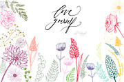 Wildflowers Procreate Stamps, a Brush Add-On by BohoCalligraphy (Thumbnail 7 of 9)