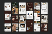 Dark Brown Instagram Posts, a Social Media Template by Meraki Templates (Thumbnail 6 of 8)