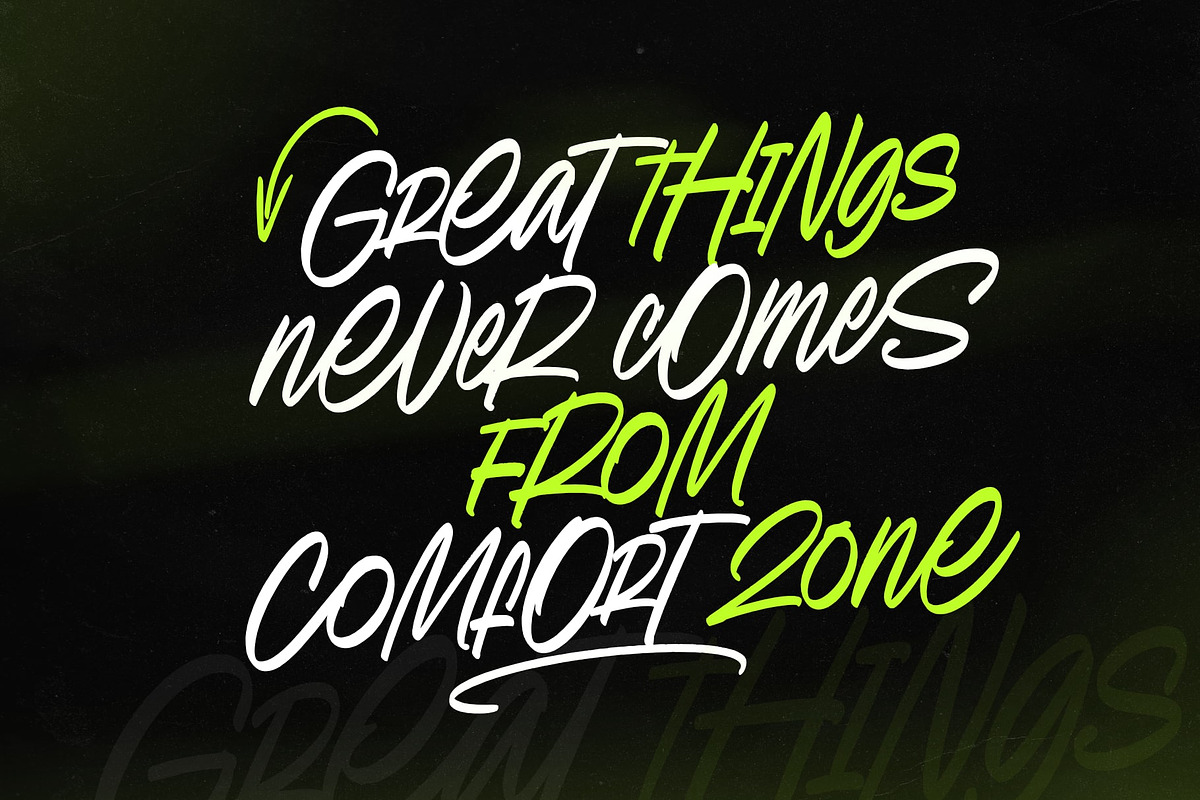 Radiance Skyline, a Handwritten Font by Damarletter (Photo 2 of 6)