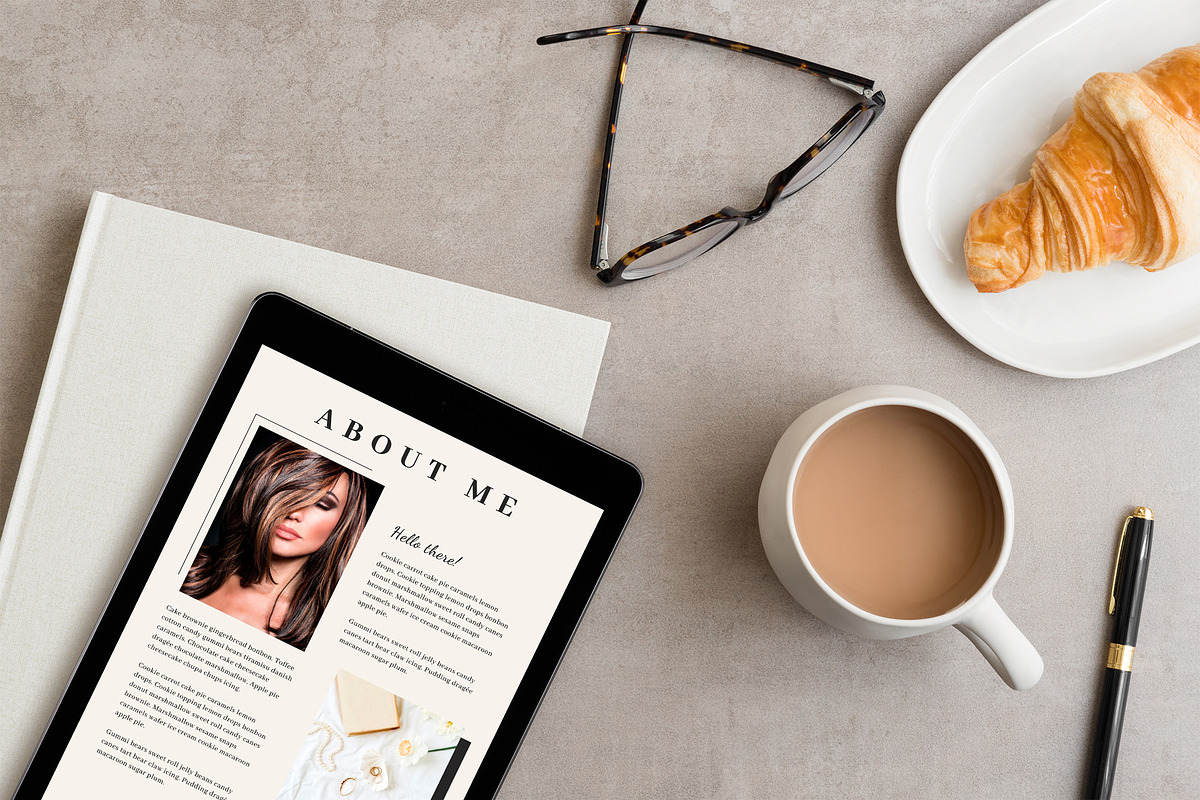 Media Kit Canva Template | DAHLIA, a Brochure Template by Studio Next (Photo 5 of 9)