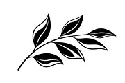 Botanical Leaf Silhouette Bundle, an Illustration by yasushie (Thumbnail 3 of 51)