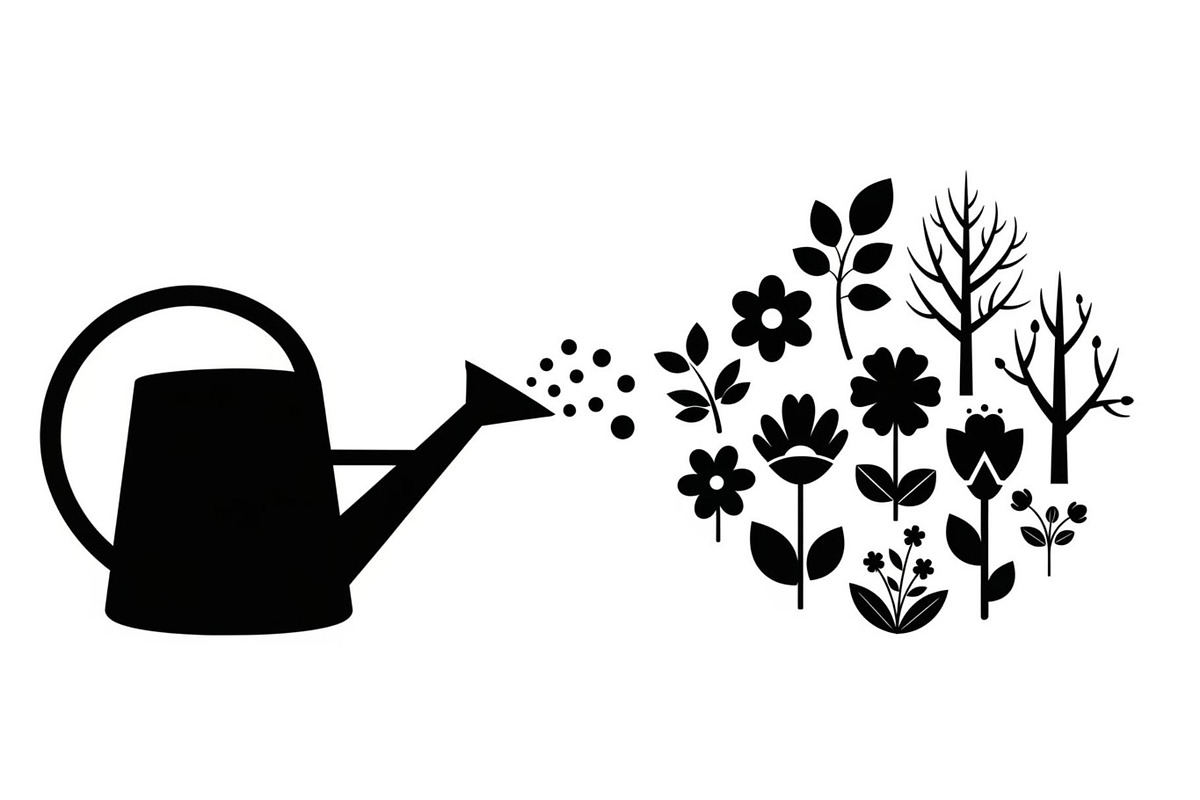 50 Garden Watering Can Silhouette bu, an Illustration by Designer_Momina (Photo 10 of 51)
