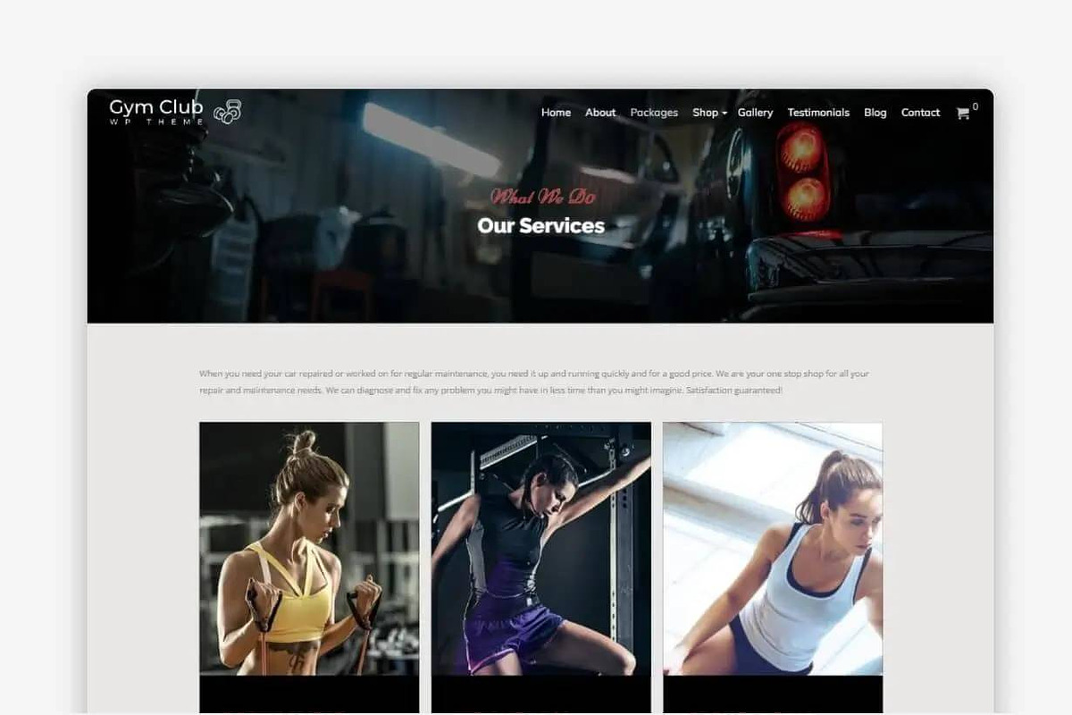 Gym and Fitness WordPress Theme - GymClub preview 5