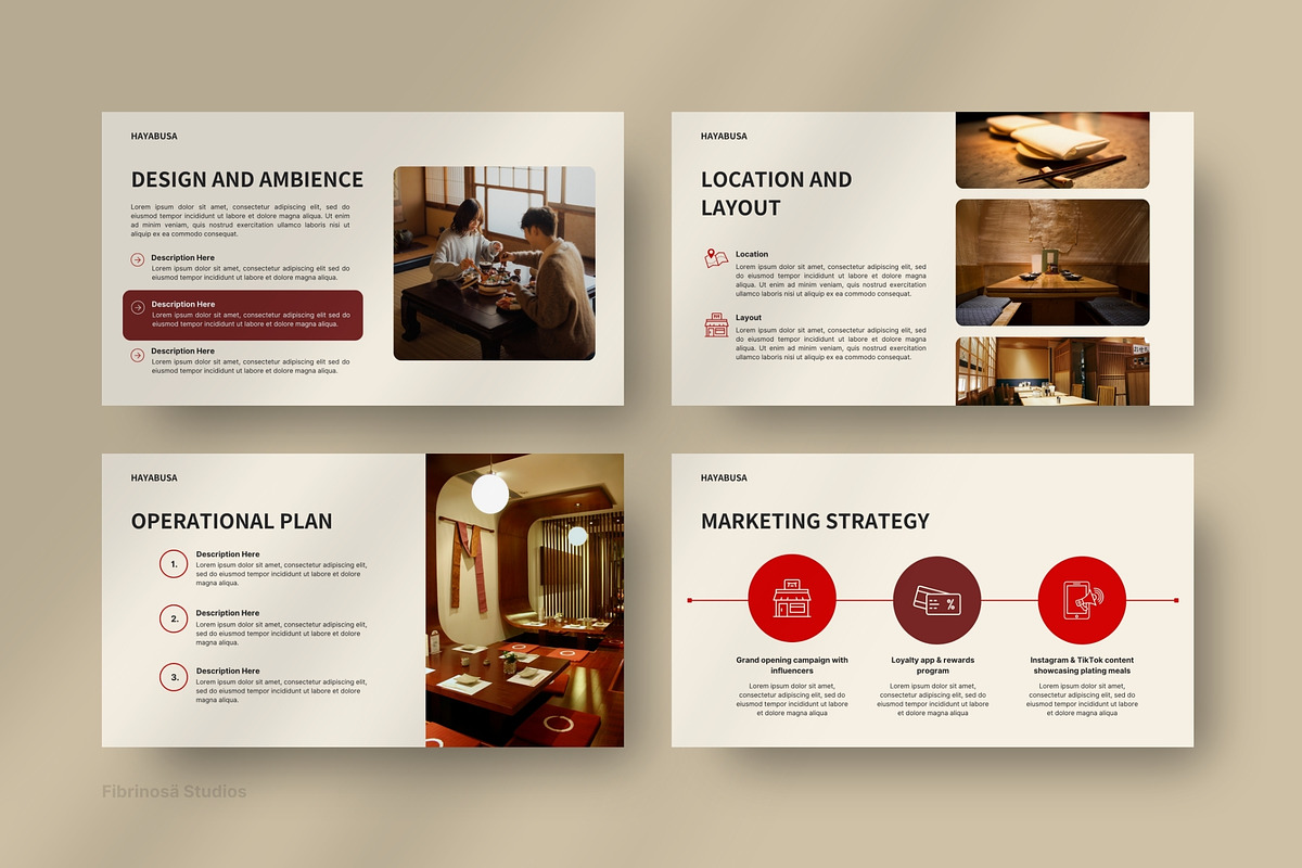 Japanese Restaurant - Pitch Deck, a Presentation Template by FIBRINOSÄ (Photo 6 of 10)