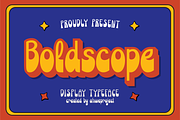Boldscope - Retro Psychedelic, a Sans Serif Font by ahweproject (Thumbnail 1 of 10)