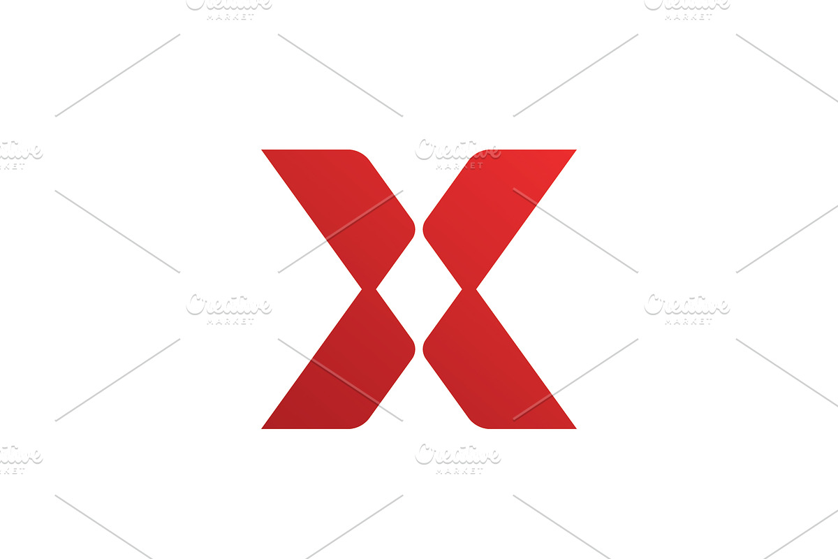 X Letter Logo Template vector design, a Graphic by T.Vooka