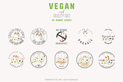 Vegan Cruelty Free Animals Stickers, an Object Graphic by Catherine Wheel (Thumbnail 9 of 12)