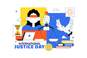 10 International Justice Day, a Person Illustration by denayunebgt (Thumbnail 4 of 4)
