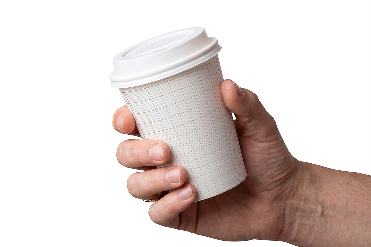 Takeaway Coffee Cup Mockup Template, a Cups & Container Mockup by graphypix (Photo 3 of 4)