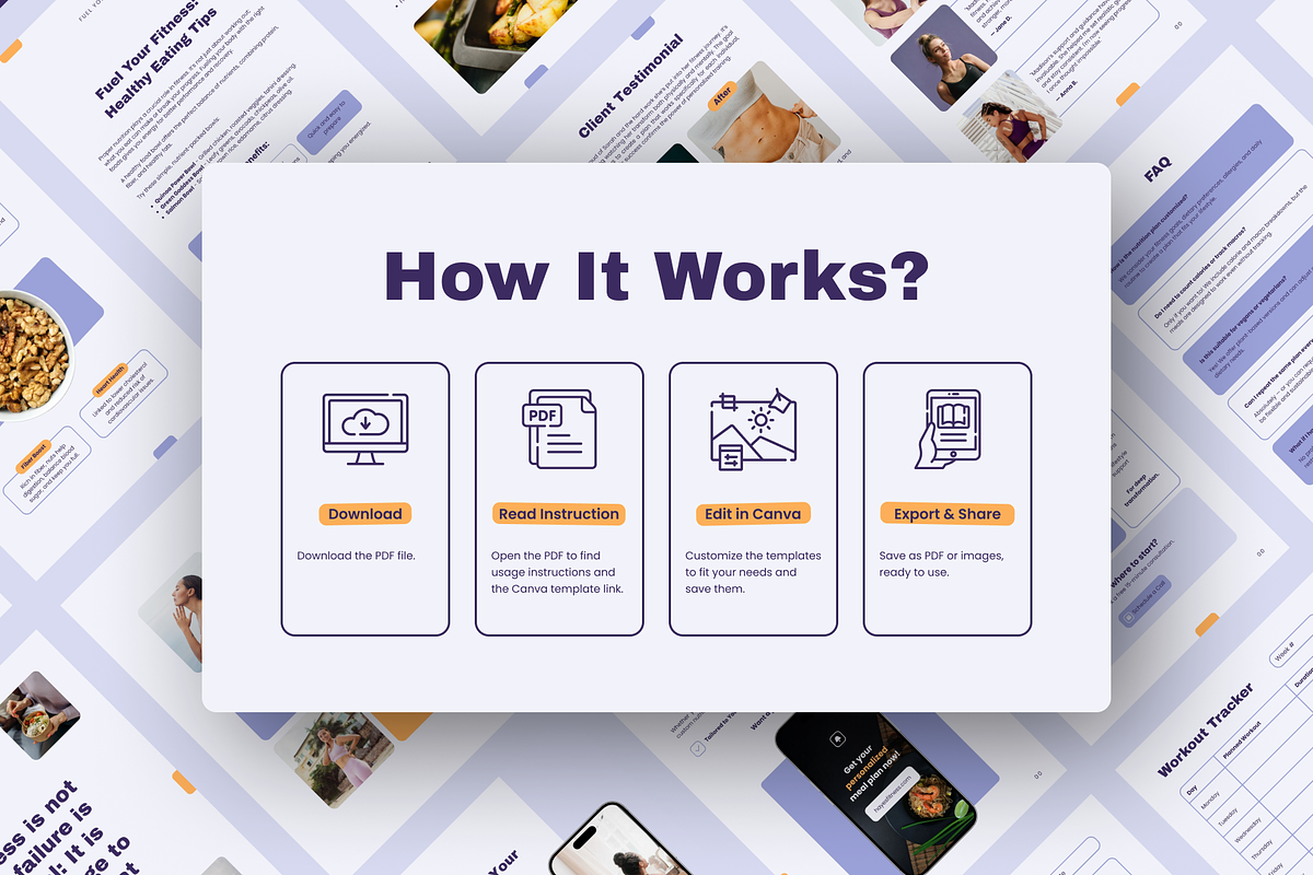 Bold Fitness Coach Ebook Template, a Marketing Template by Mirely Creative Co (Photo 7 of 8)