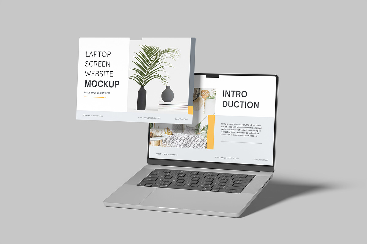 Laptop Screen Website Mockup, a Device Mockup by Amigos__46 (Photo 3 of 10)