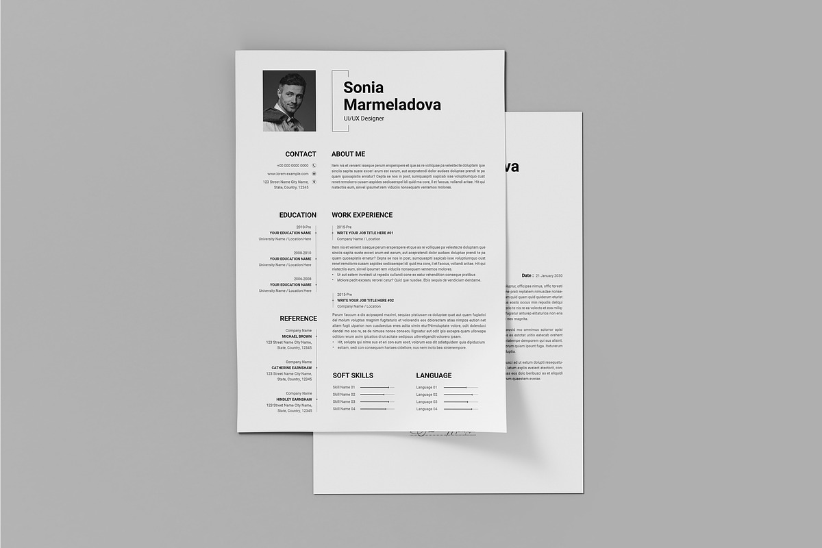 ATS Friendly Resume Templat Indesign, a Resume Template by PixelStudio (Photo 8 of 10)