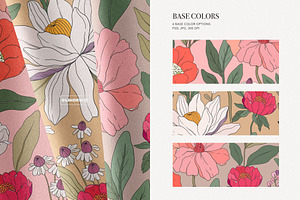 Chic Botanical Pattern And Graphics