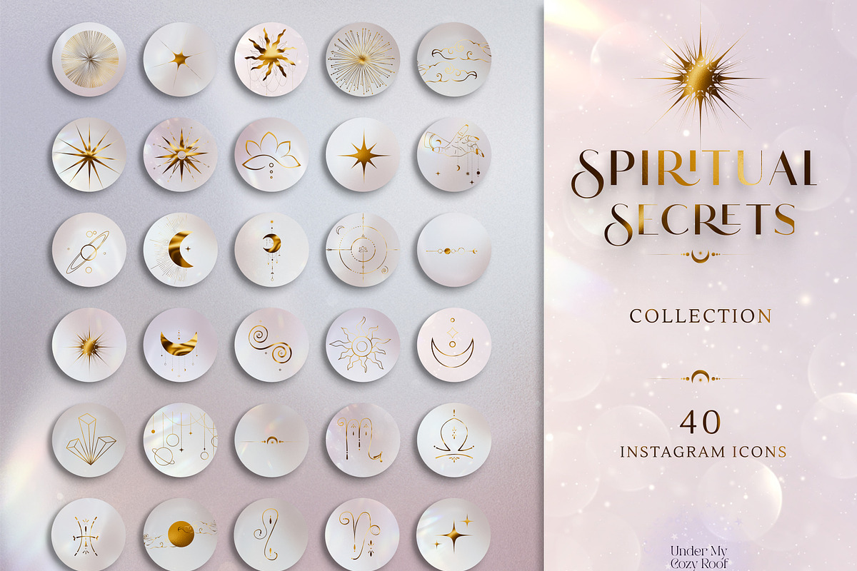 Spiritual Instagram Story Icons, a Social Media Template by Under My Cozy Roof (Photo 1 of 5)