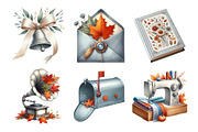 Vintage Aesthetic Autumn Clipart, an Illustration by Daily.Designs (Thumbnail 2 of 5)