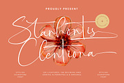 Starhontis Clentiona Stylish Font, a Script Font by stylishtype.co (Thumbnail 1 of 20)