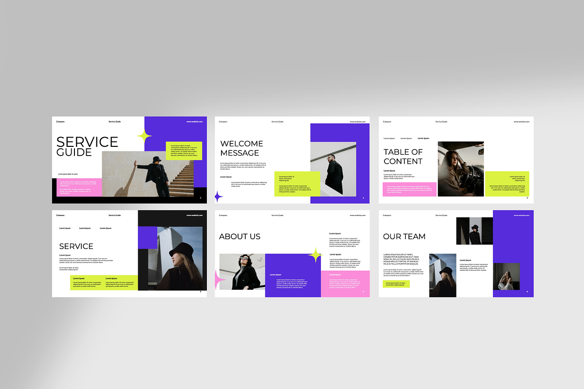 Service Guide Presentation Template preview 5