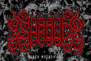 Dread Death Metal Font, a Blackletter Font by Fonday Studio (Thumbnail 4 of 11)