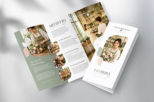 Flower Shop Trifold Brochure, a Brochure Template by WheelieMonkey