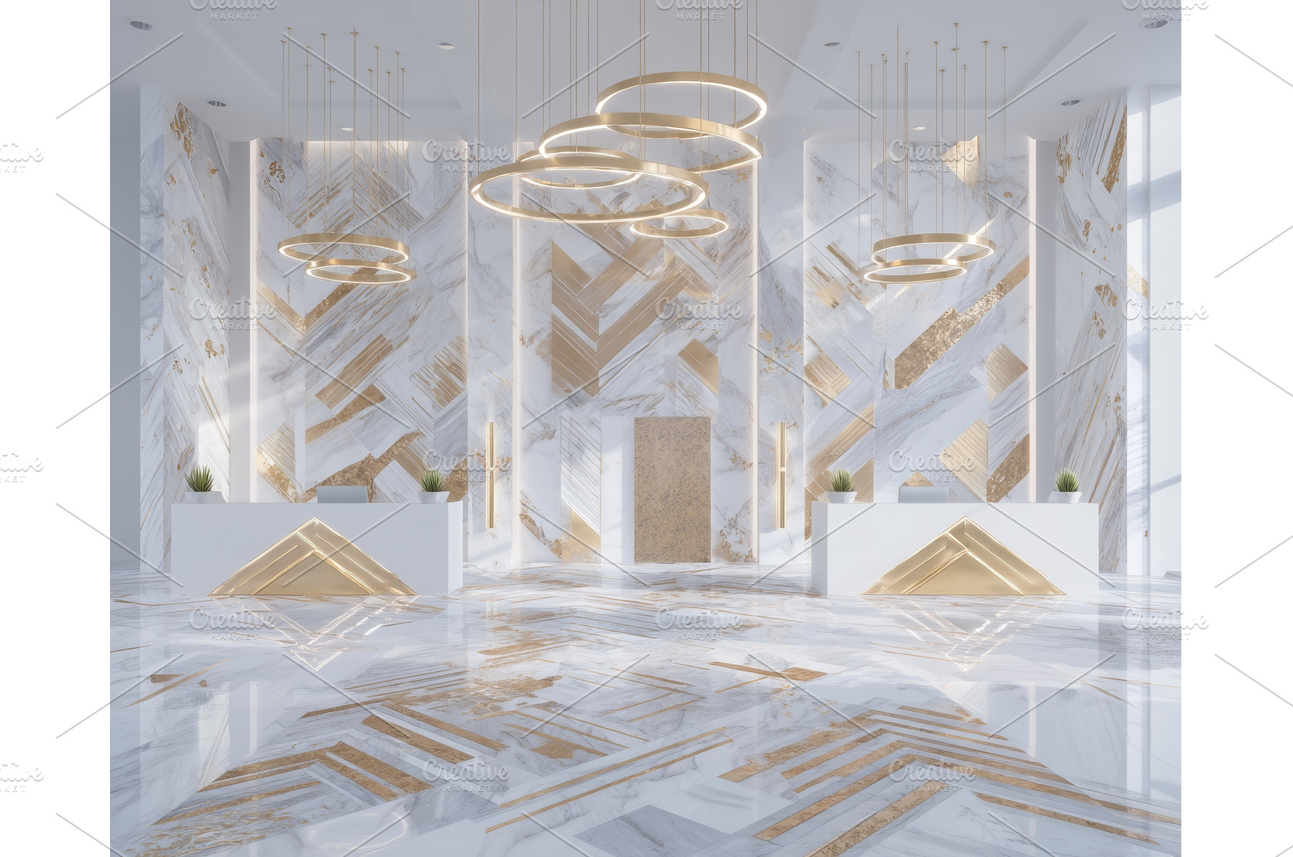 A corporate bank lobby featuring, a Business Photo by ZinetroN
