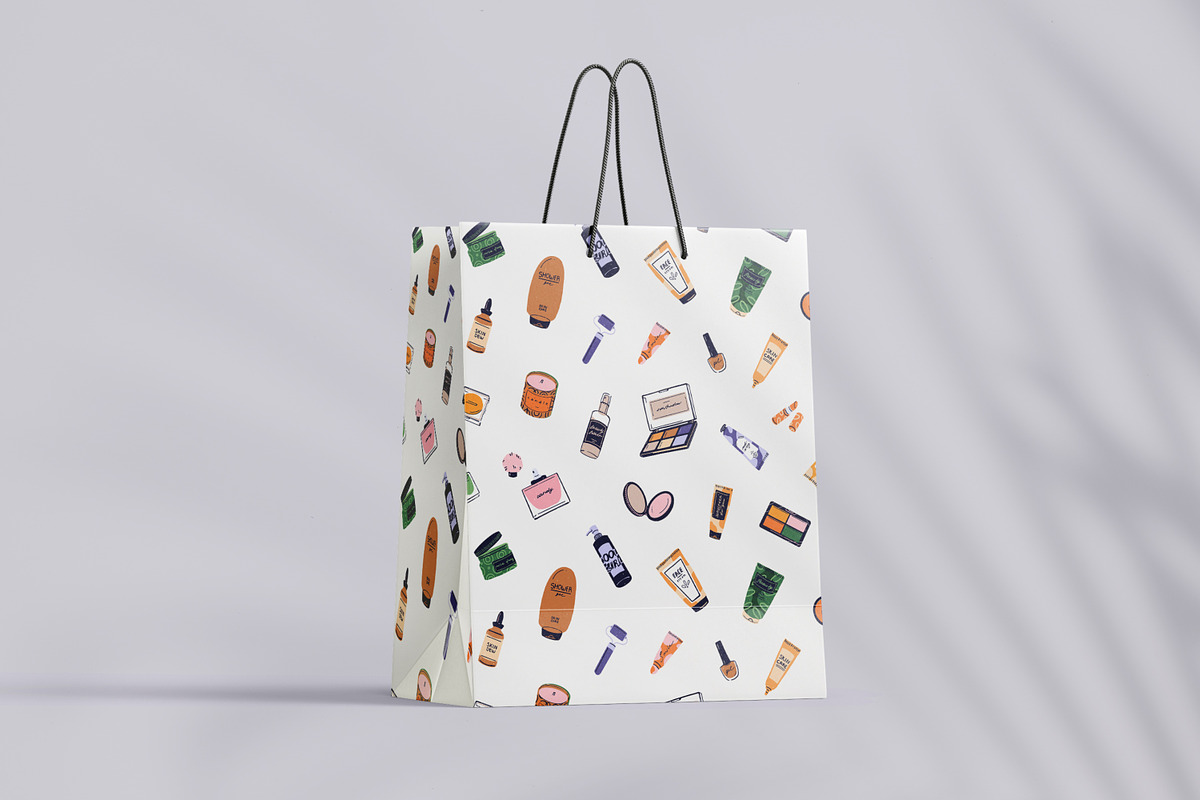 Beauty products set + templates, an Object Illustration by PaperTrident (Photo 9 of 10)