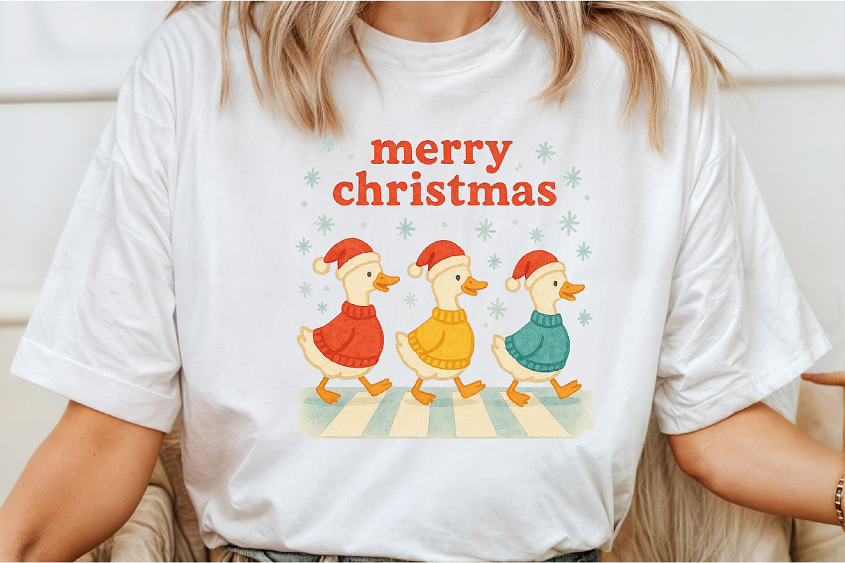 Merry Christmas, Christmas Goose Png, an Illustration by Libby Wishes (Photo 5 of 6)