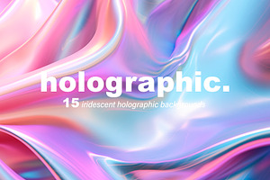 Iridescent Holographic Backgrounds, a Background Graphic by tatiankaart