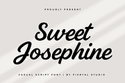 Sweet Josephine – Casual Script Font, a Script Font by Fikryal Studio (Thumbnail 1 of 15)