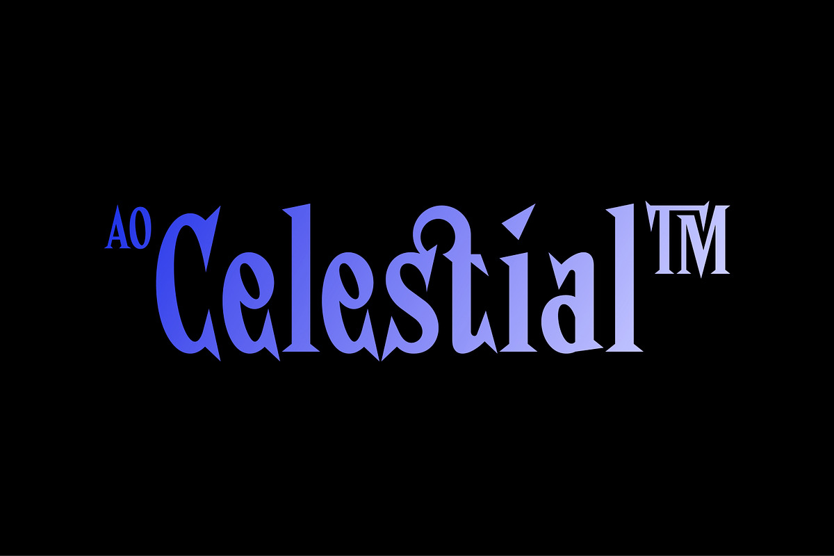 AO Celestial - Display Font, a Serif Font by OwunStudio (Photo 1 of 20)